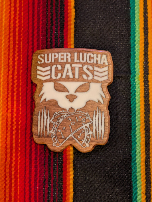 Lucha Cats Club Bottle Opener